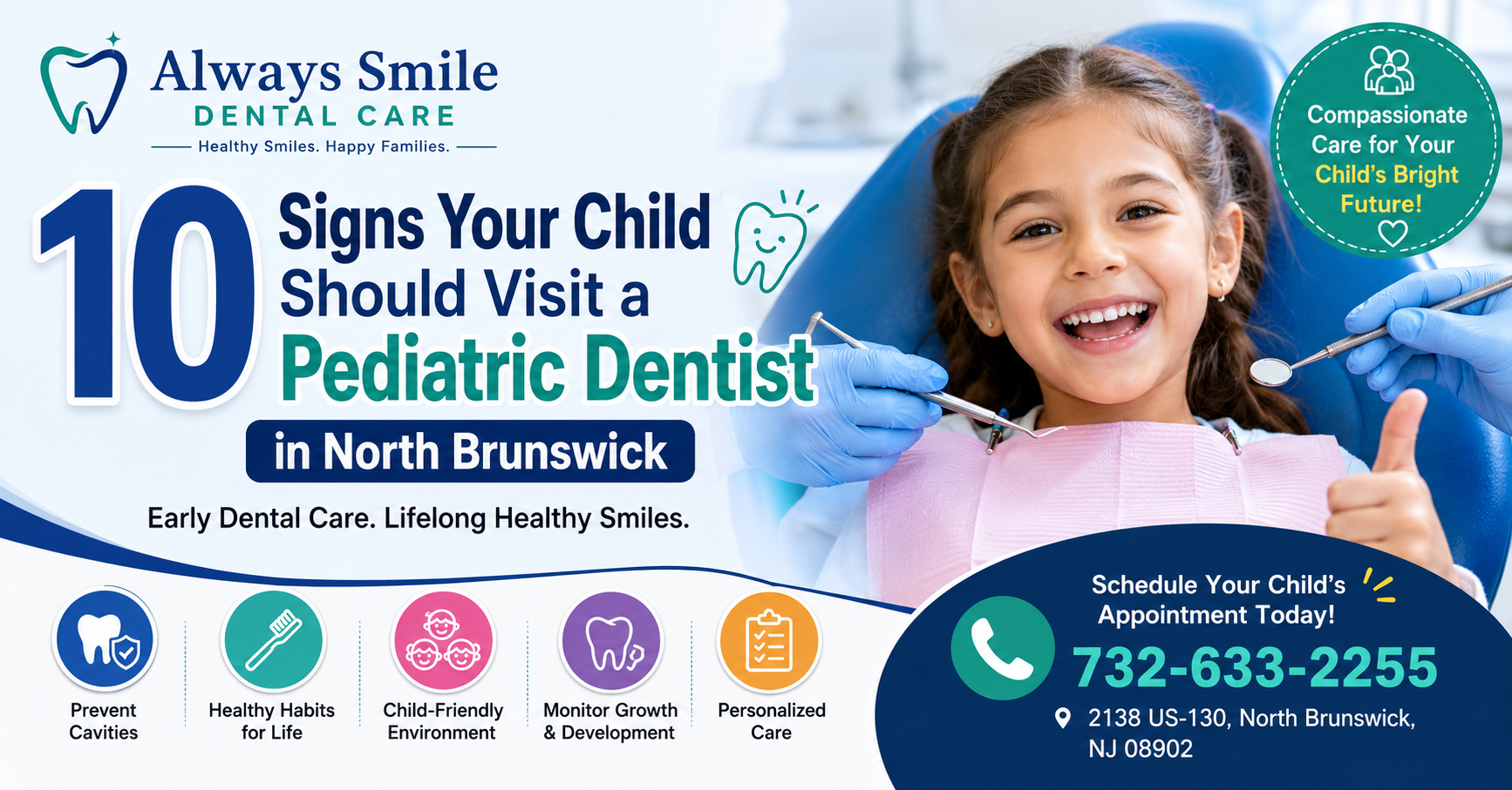 10 Signs Your Child Should Visit a Pediatric Dentist in North Brunswick