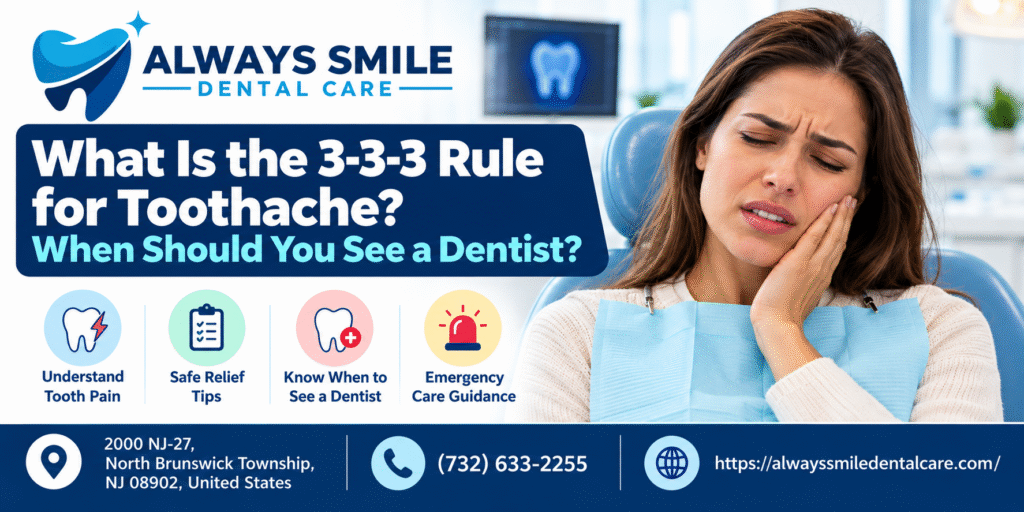 what is the 3-3-3 dental rule